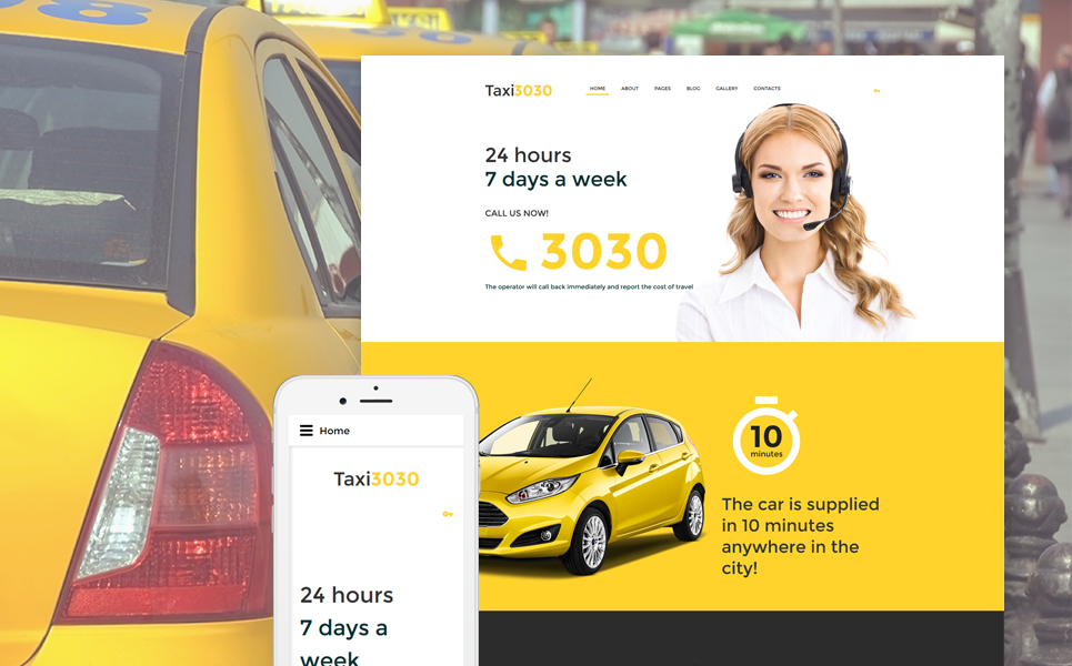 Taxi 3030 Joomla Template New Screenshots BIG