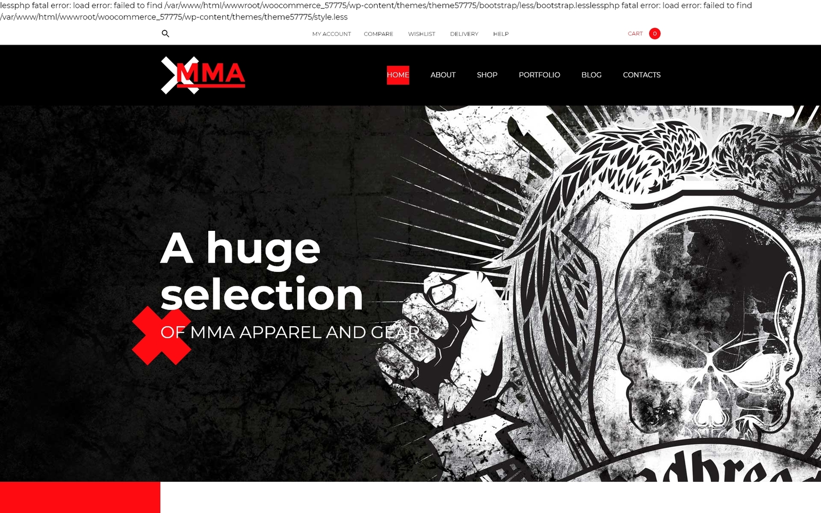 Tema WooCommerce "MMA" #57775