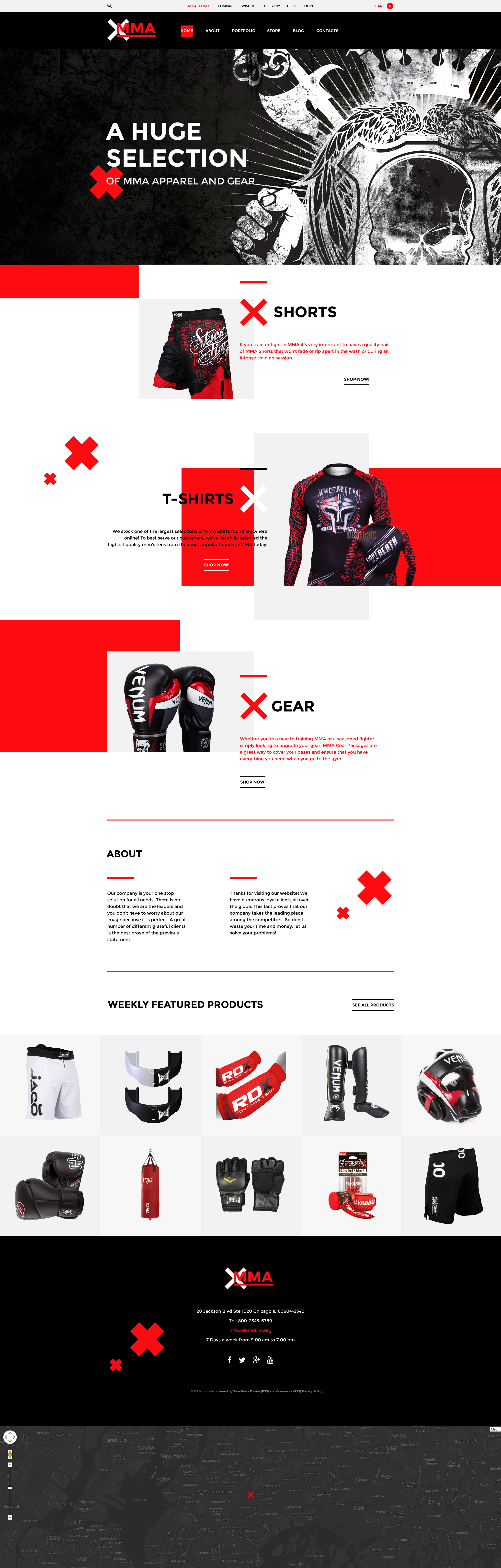 Tema WooCommerce "MMA" #57775