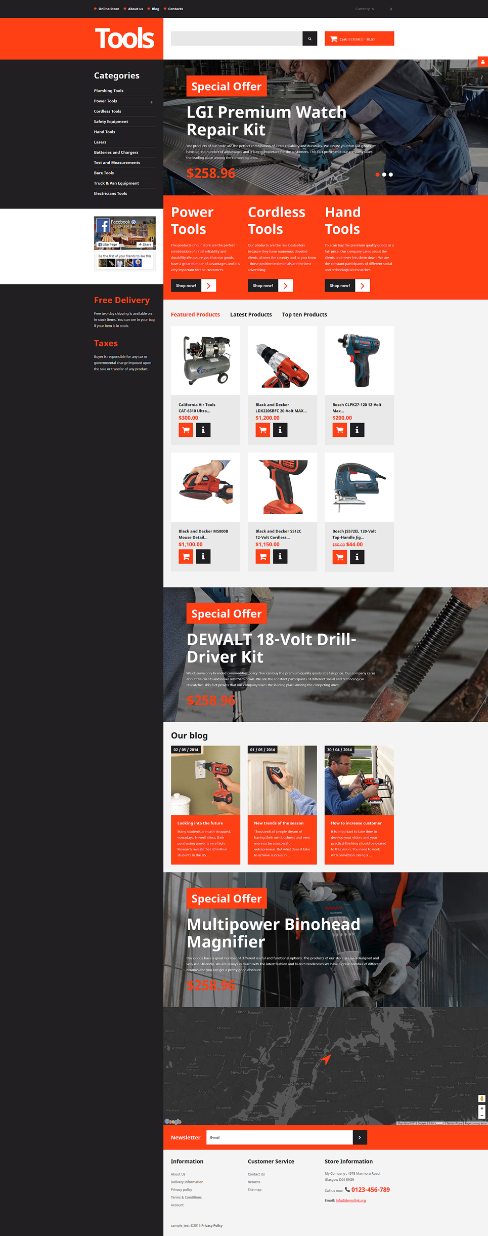 Tools & Equipment Responsive VirtueMart Template New Screenshots BIG