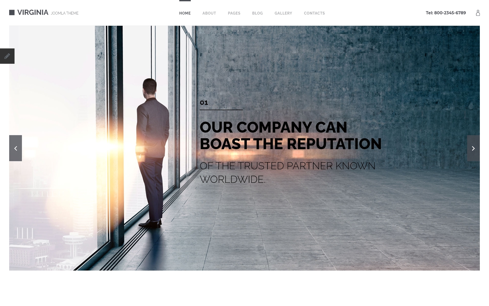 "Virginia" Responsive Joomla Template №57762