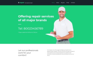 X repair Website Template
