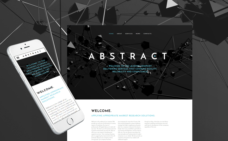 Abstract - Business Responsive Website Template New Screenshots BIG