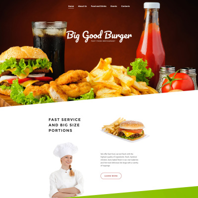 16+ Best Fast Food Restaurant Website Templates | TemplateMonster