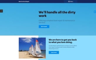 Boat Service Repair Joomla Template