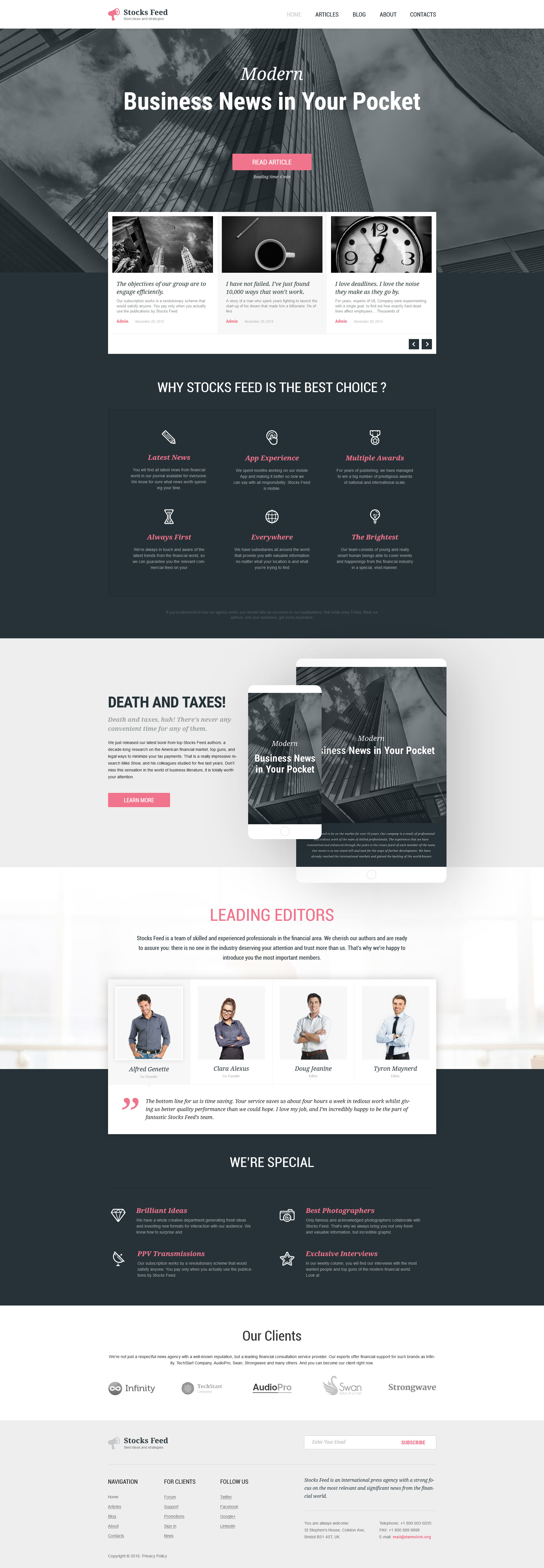 Business & Services Responsive WordPress Theme - screenshot