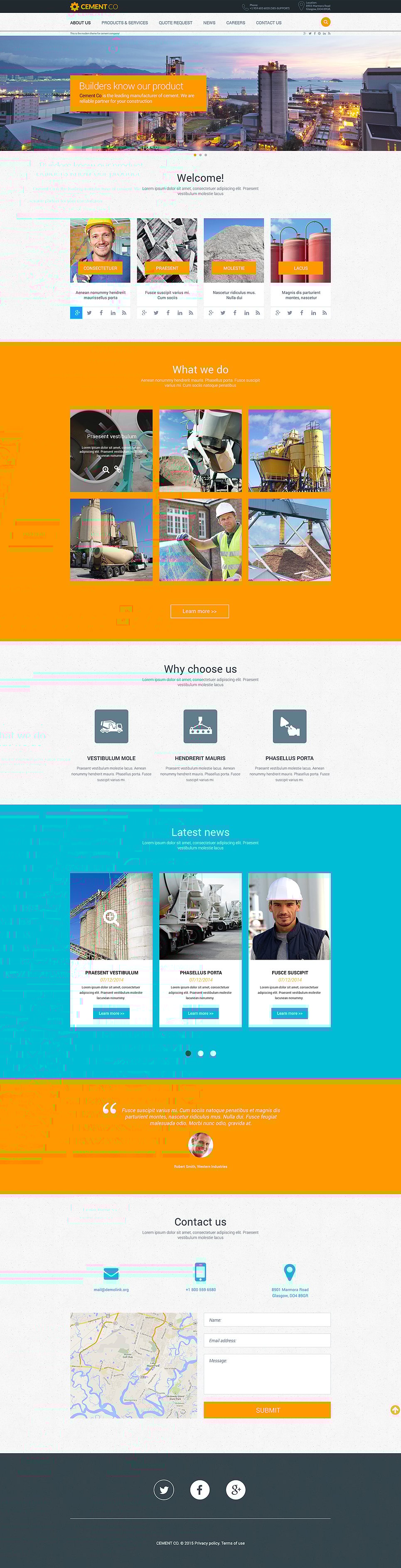 Cement Responsive Website Template New Screenshots BIG