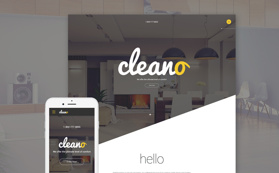 Cleano Website Template New Screenshots BIG