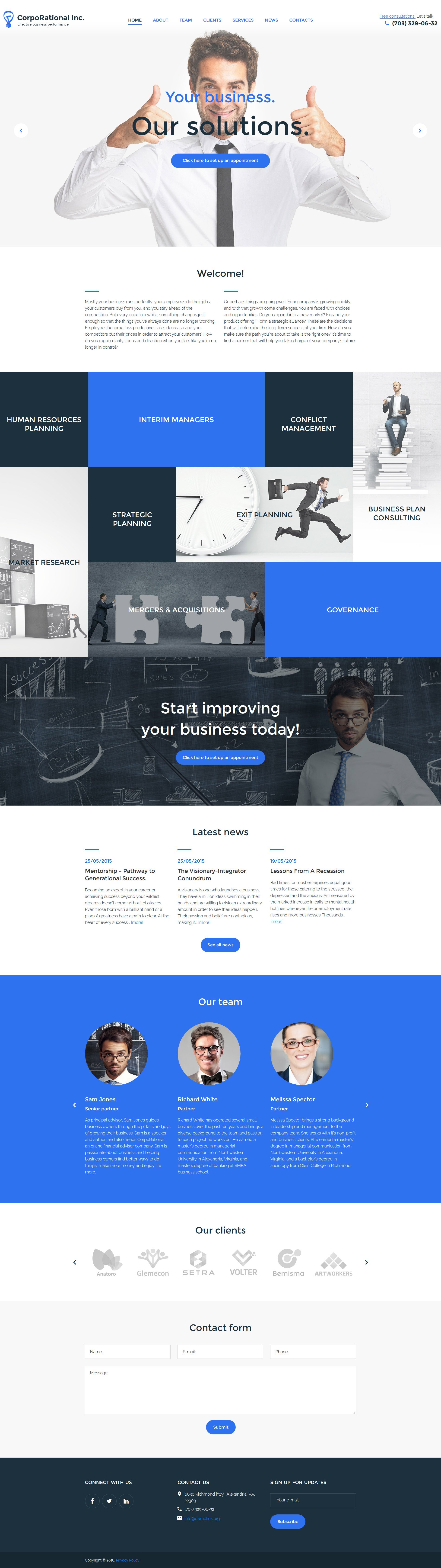 CorpoRational WordPress Theme - screenshot