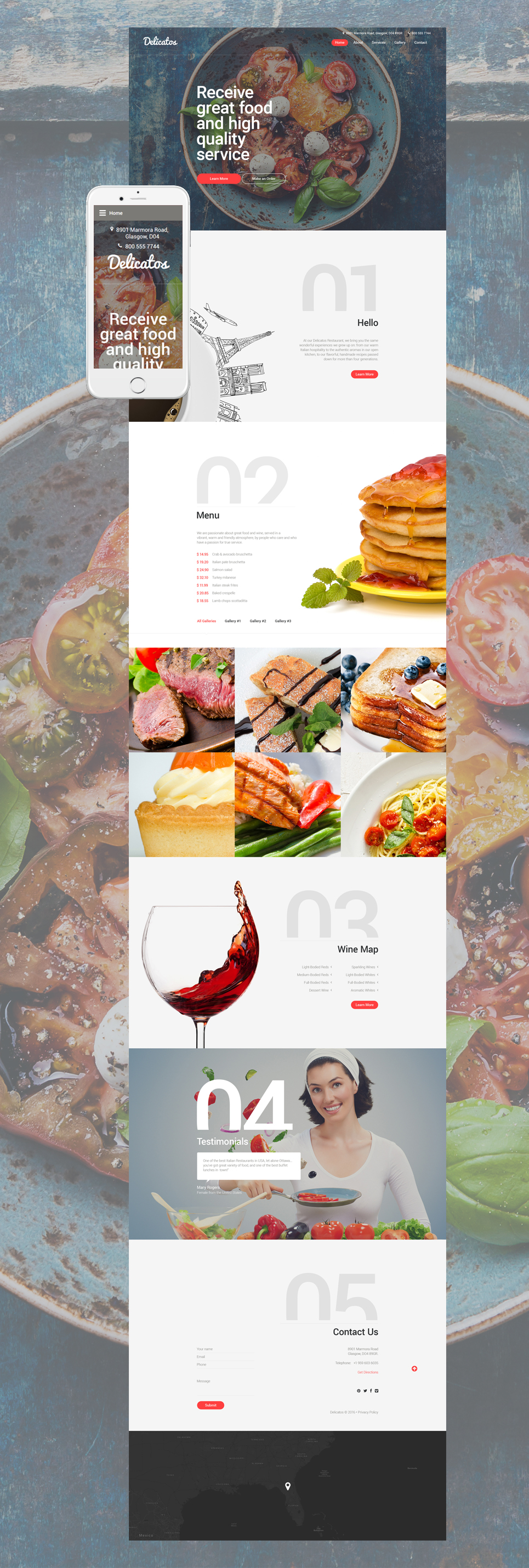 Delicatos Website Template New Screenshots BIG