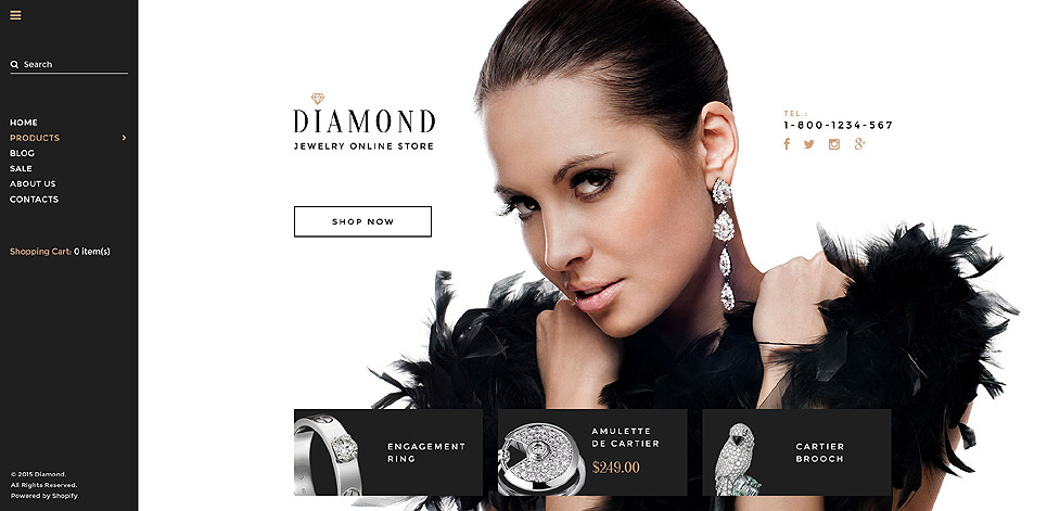 Diamond Shopify Theme New Screenshots BIG
