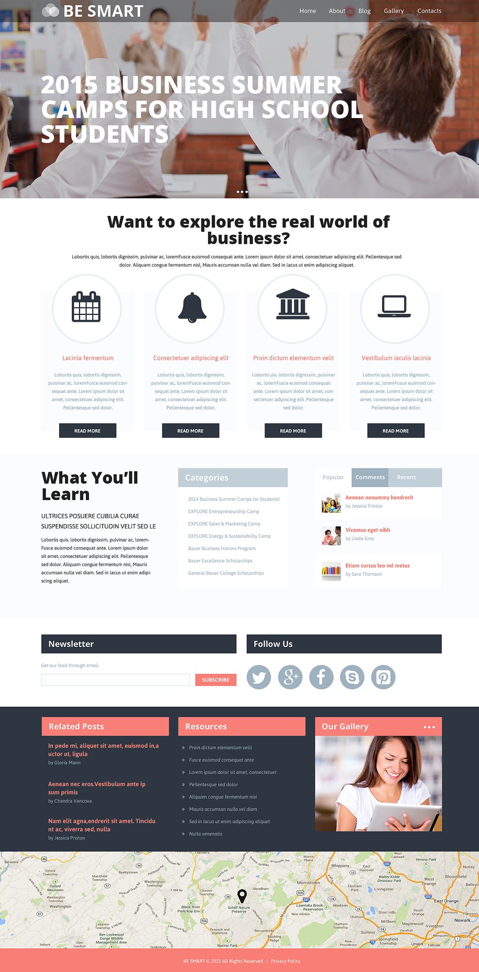 Education Responsive Website Template New Screenshots BIG