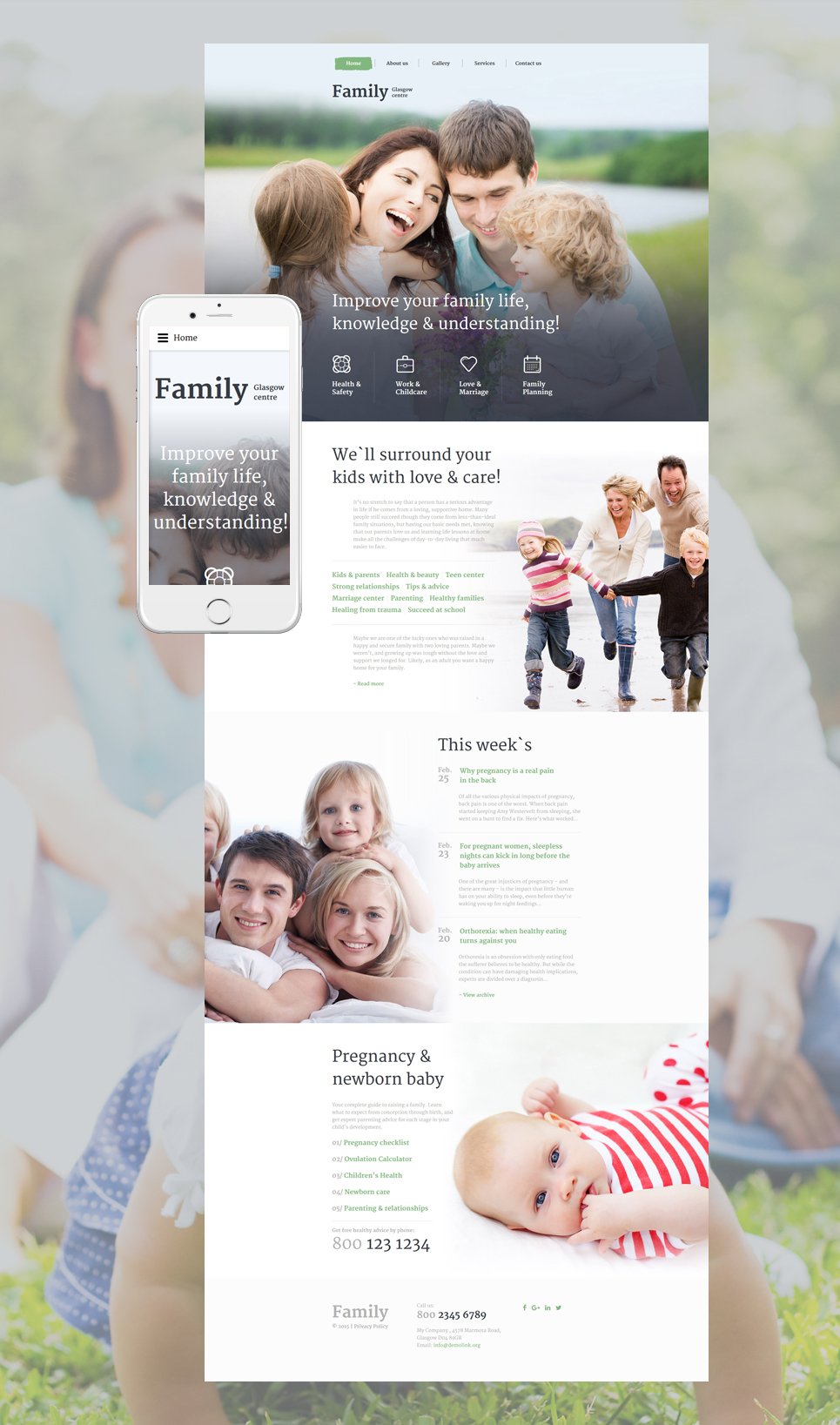 Family Centre Website Template New Screenshots BIG