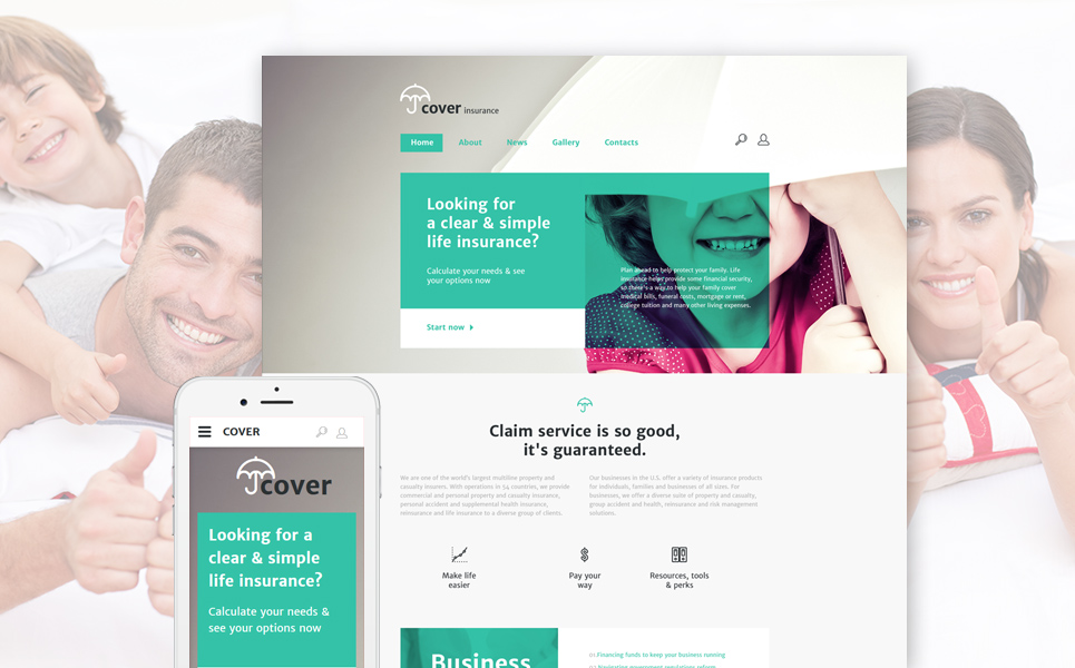 Insurance Website Template New Screenshots BIG