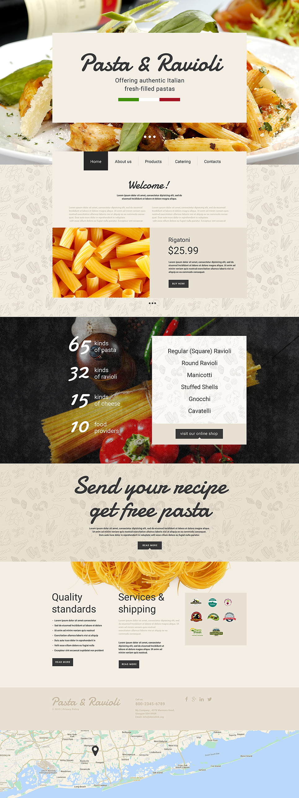 Italian Restaurant Responsive Website Template New Screenshots BIG