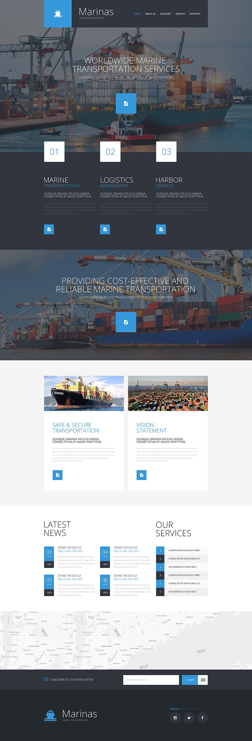 Maritime Responsive Website Template New Screenshots BIG