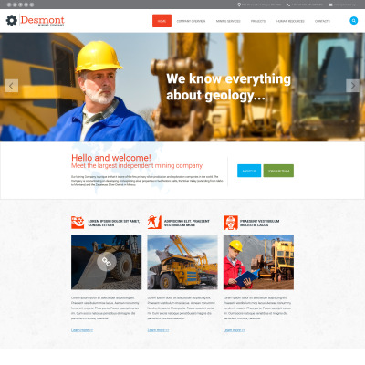 18+ Best Mining Company Website Templates | TemplateMonster