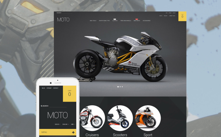 Moto Responsive PrestaShop Theme Big Screenshot Moto PrestaShop Theme New Screenshots BIG