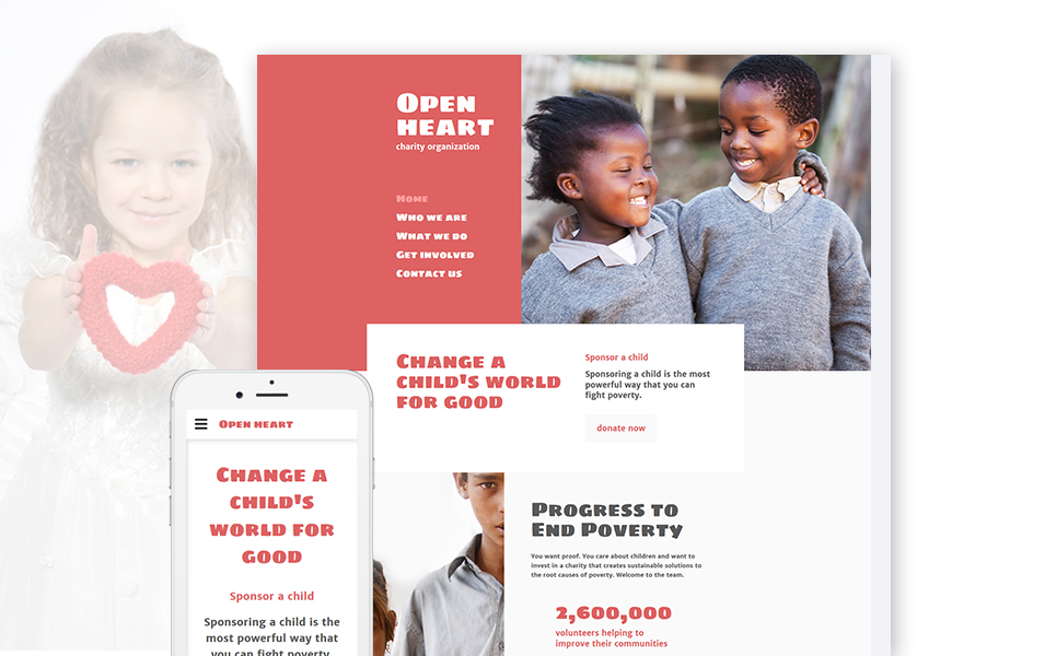 Open Heart Website Template New Screenshots BIG