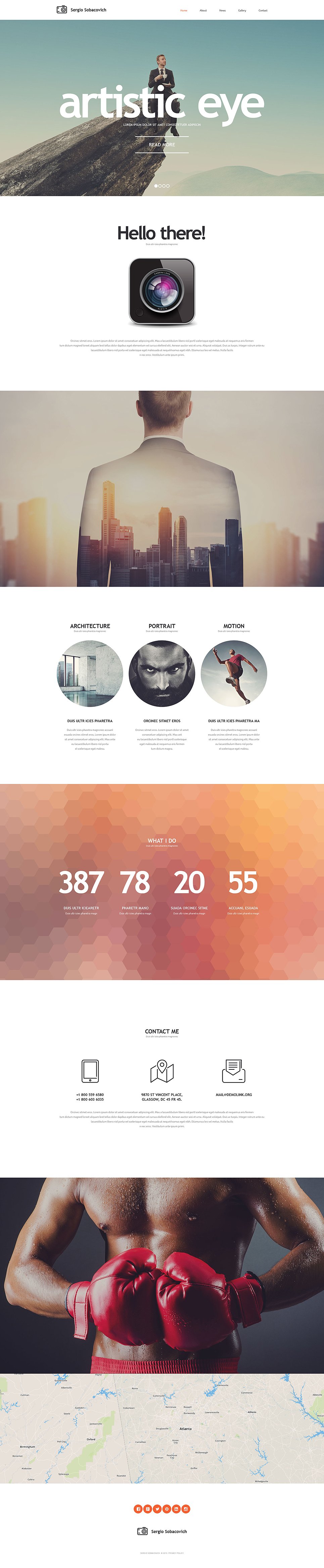Photographer Portfolio Responsive Website Template New Screenshots BIG