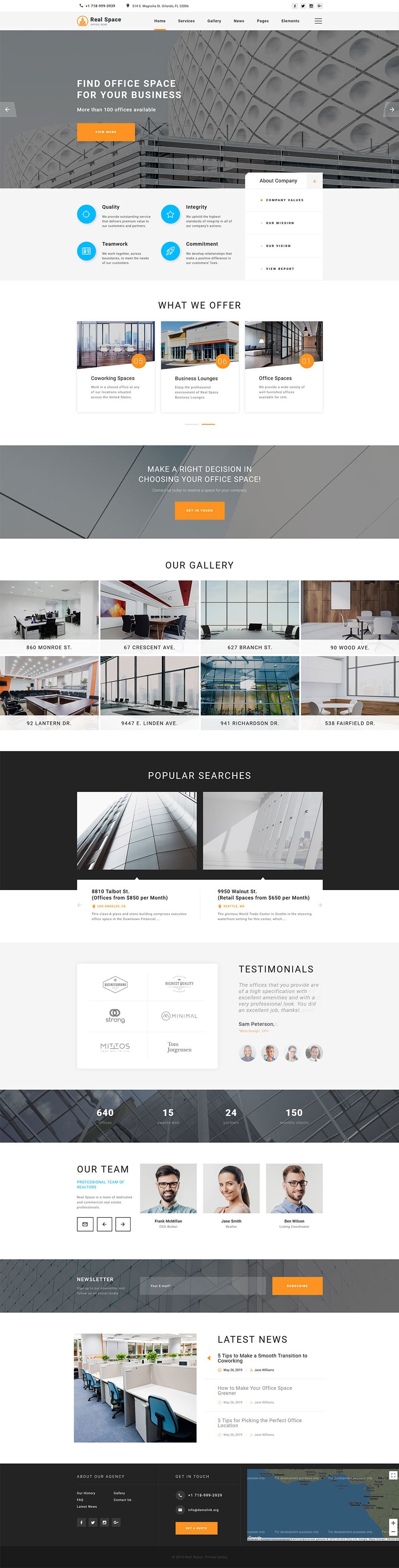 Real Estate Agency Responsive Website Template New Screenshots BIG