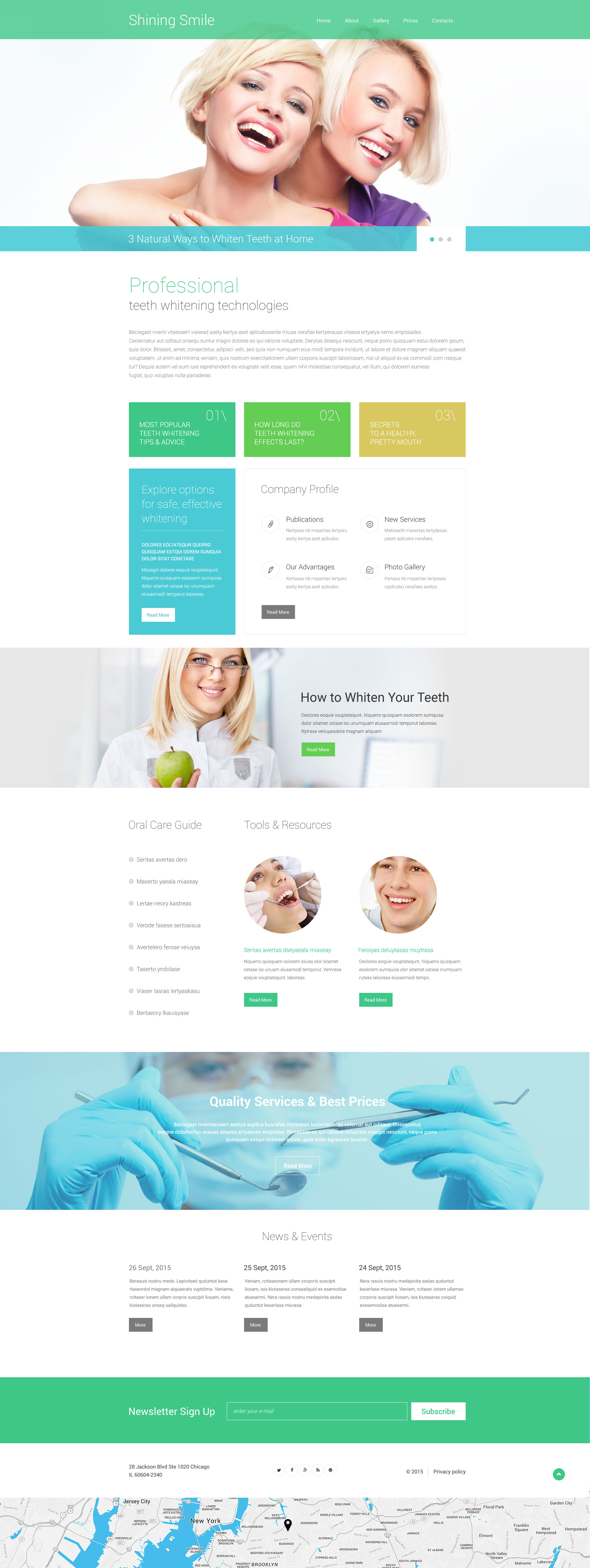 Responsive Diş Hekimliği Web Sitesi #57891 - Ekran resmi