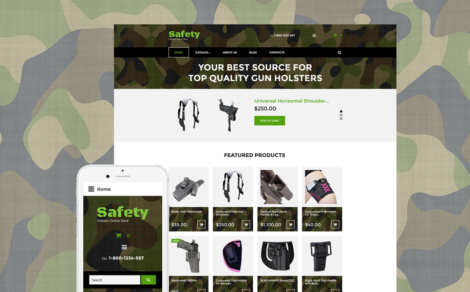 Safety VirtueMart Template New Screenshots BIG
