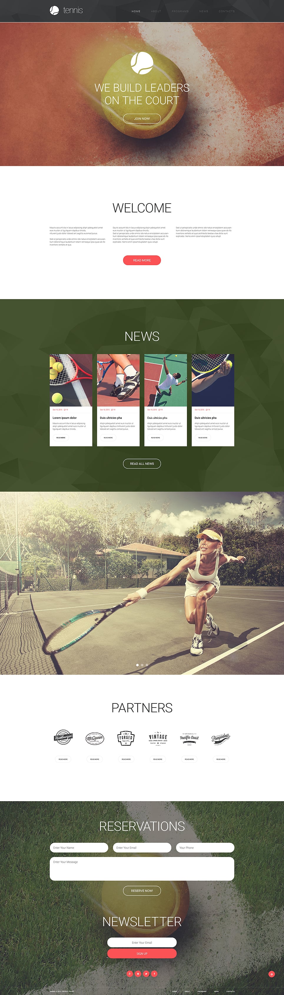 Tennis Responsive Website Template New Screenshots BIG