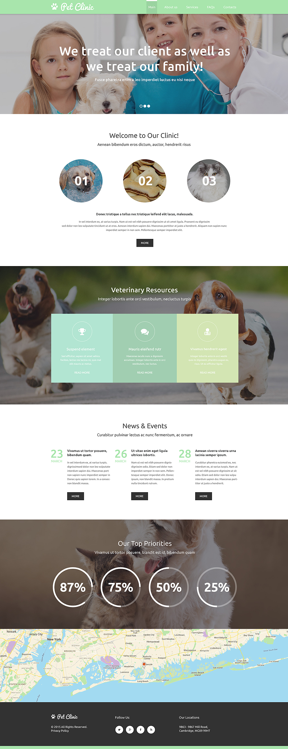 Vet Responsive Website Template New Screenshots BIG