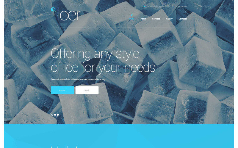 Water Responsive Website Template