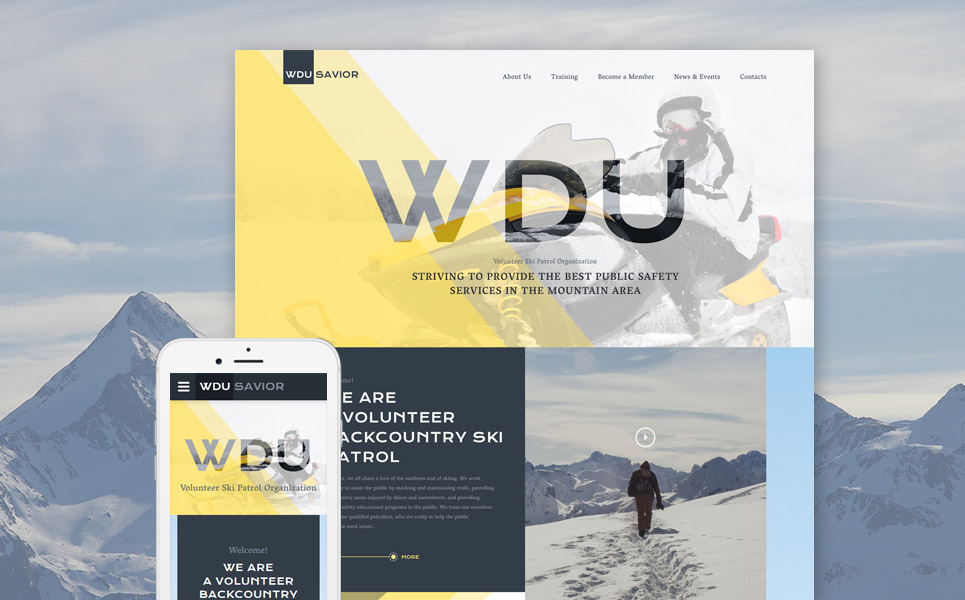WDU Savior Website Template New Screenshots BIG