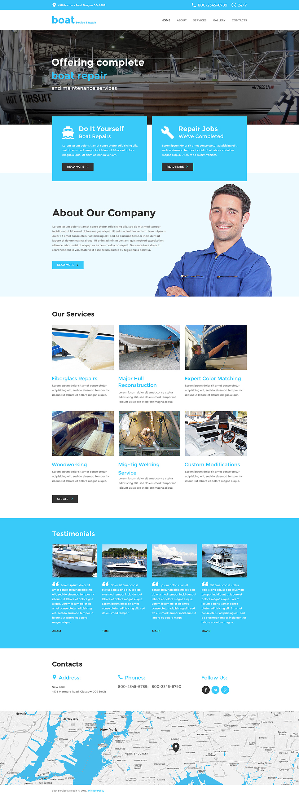 Yachting Responsive Website Template New Screenshots BIG