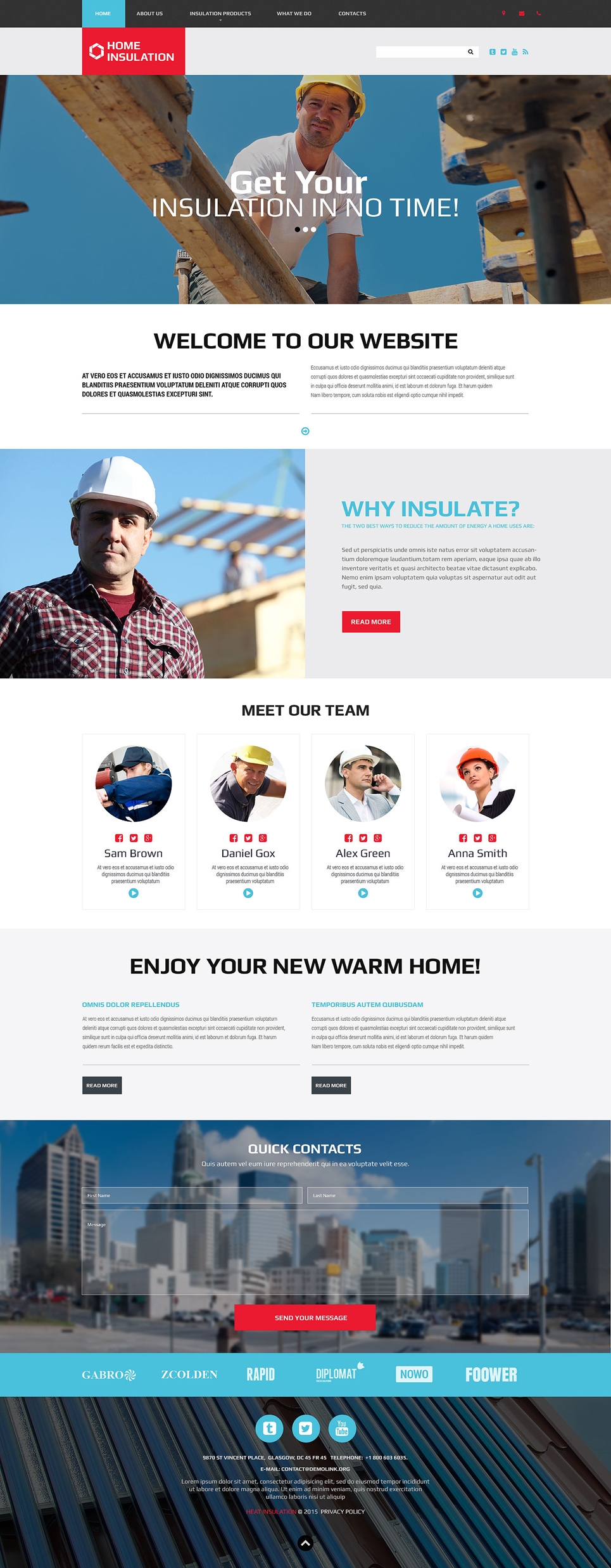 Architecture Responsive Website Template New Screenshots BIG