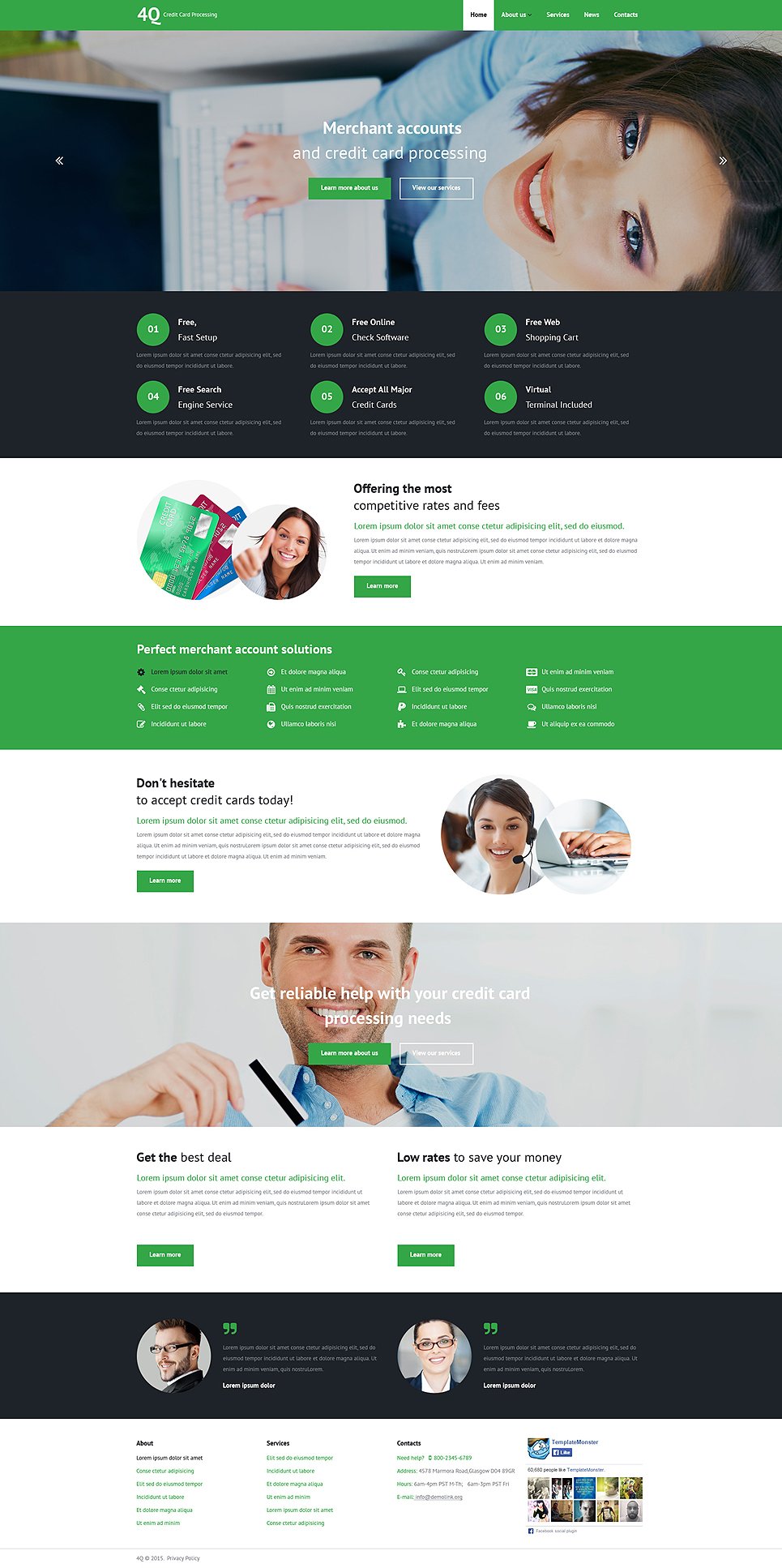 Bank Responsive Website Template New Screenshots BIG