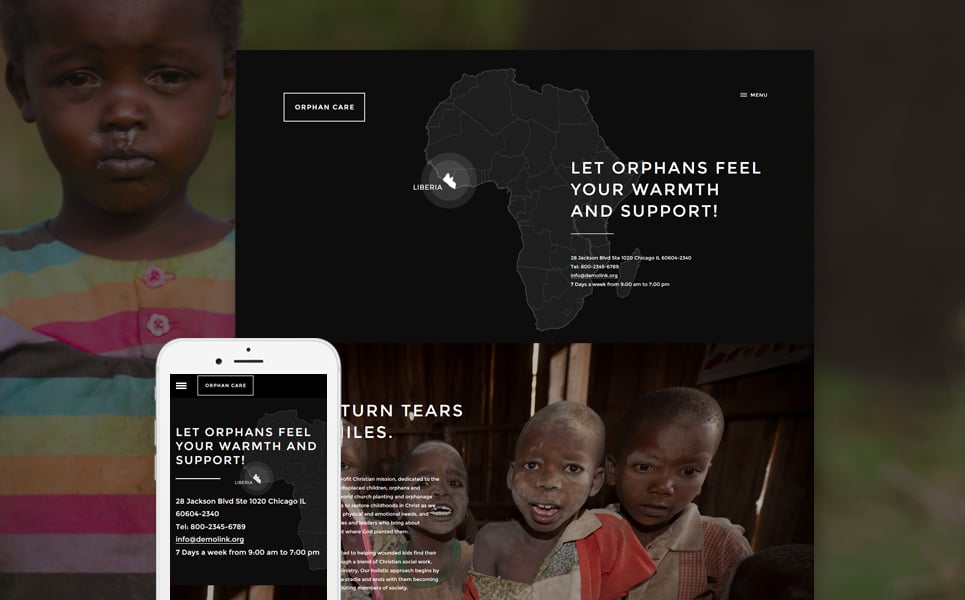 Child Charity Responsive Website Template New Screenshots BIG