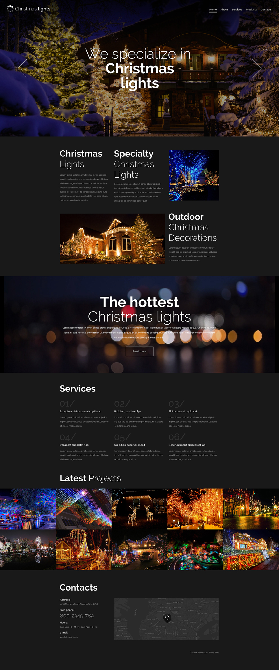 Christmas Responsive Website Template New Screenshots BIG