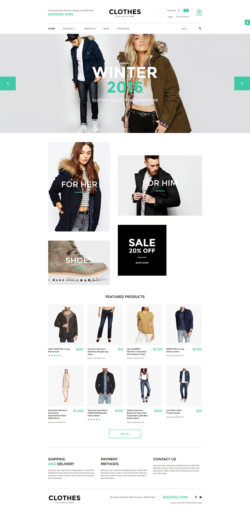 Clothes VirtueMart Template New Screenshots BIG