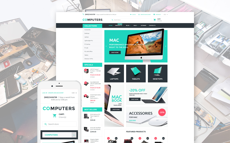 Computers Shopify Theme New Screenshots BIG