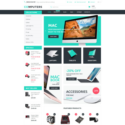 Computers Shopify Theme #57935