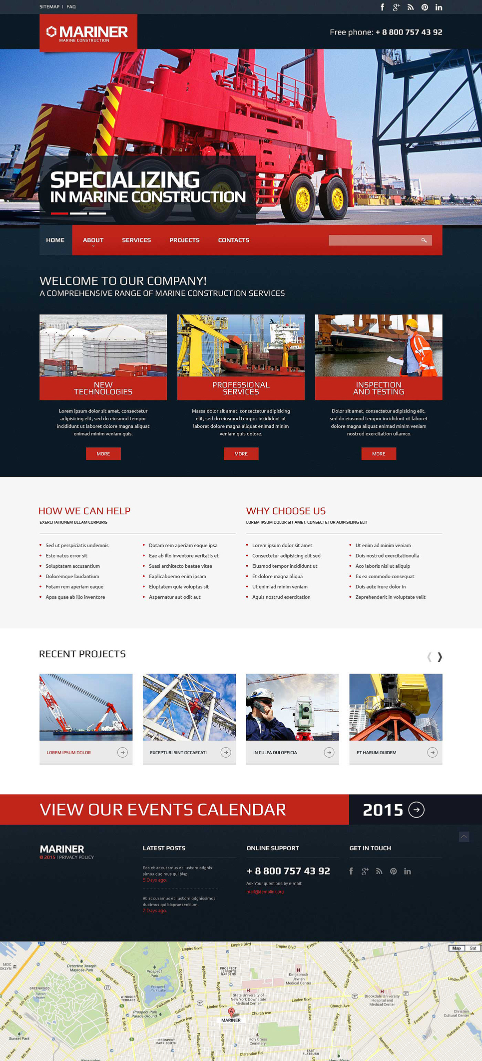 Construction Company Responsive Website Template New Screenshots BIG