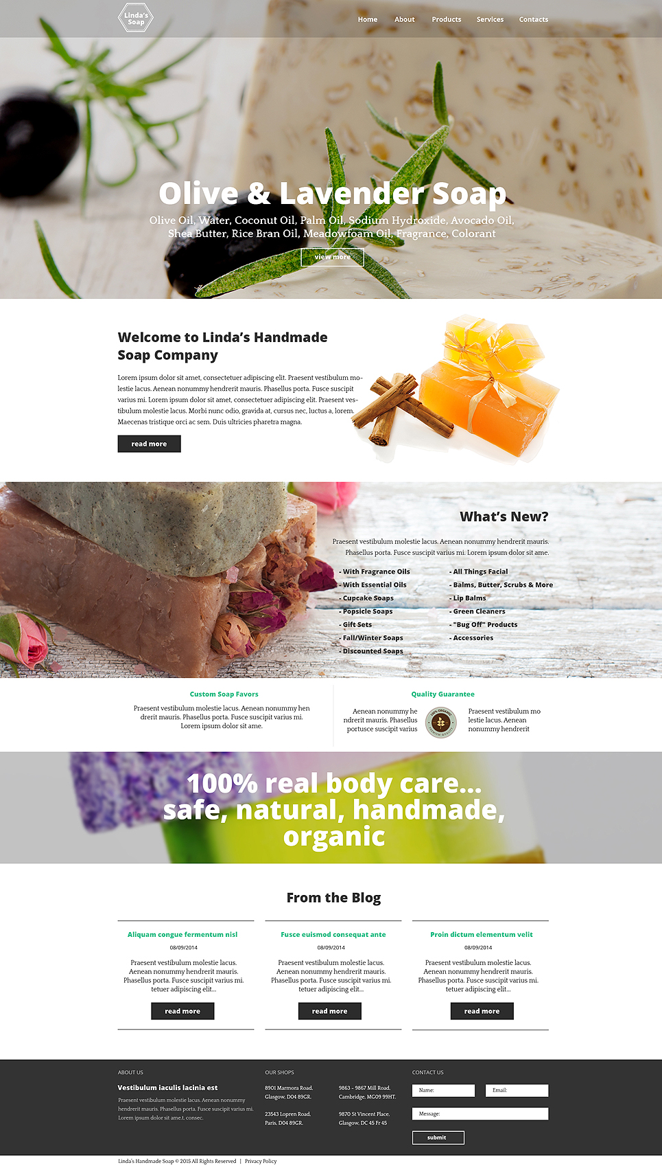 Crafts Responsive Website Template New Screenshots BIG