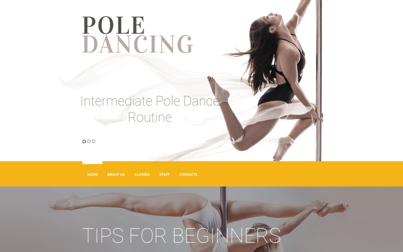 Dance Studio Responsive Website Template