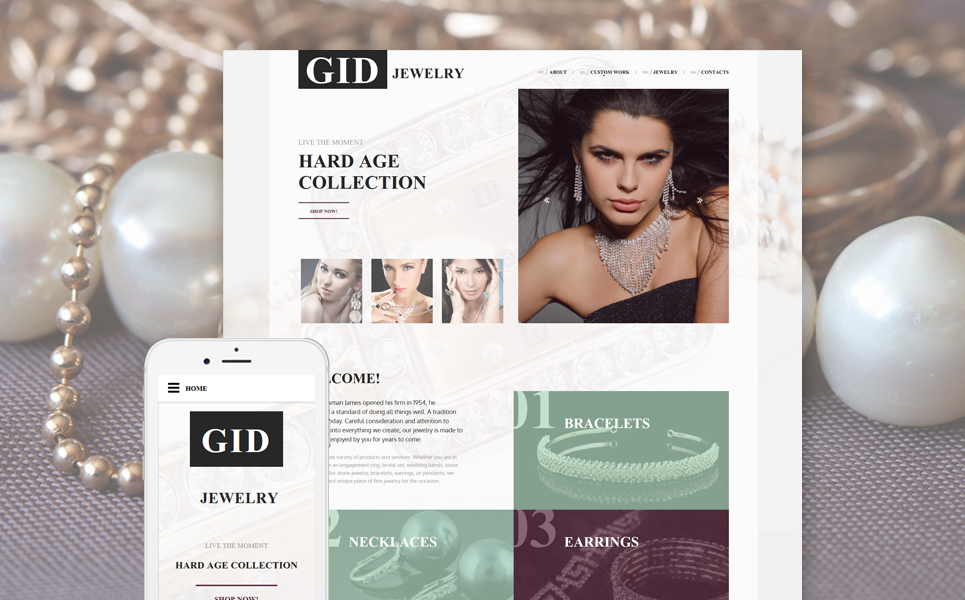 Gid Jewelry Website Template New Screenshots BIG