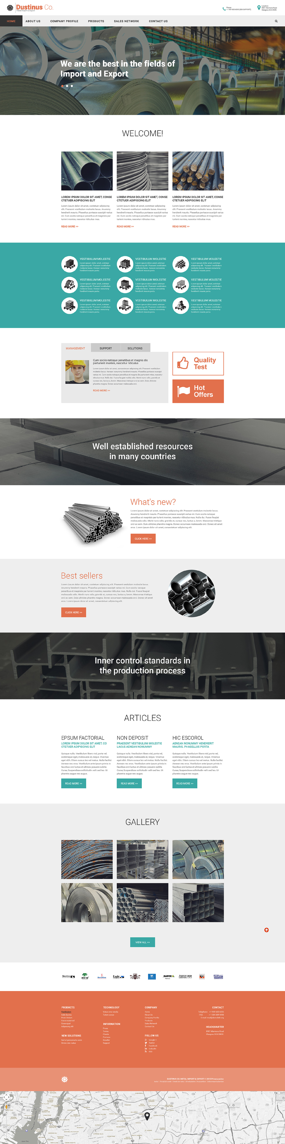 Industrial Responsive Website Template New Screenshots BIG