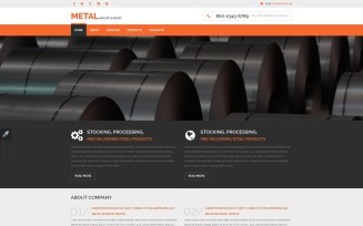 Industrial Responsive Website Template