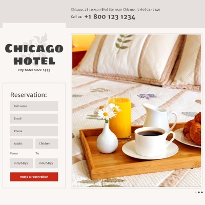 Hotels Responsive Template Di Landing Page