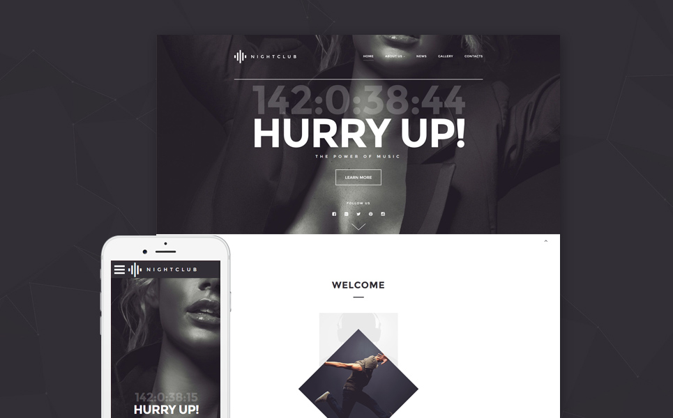 Night Club Website Template New Screenshots BIG