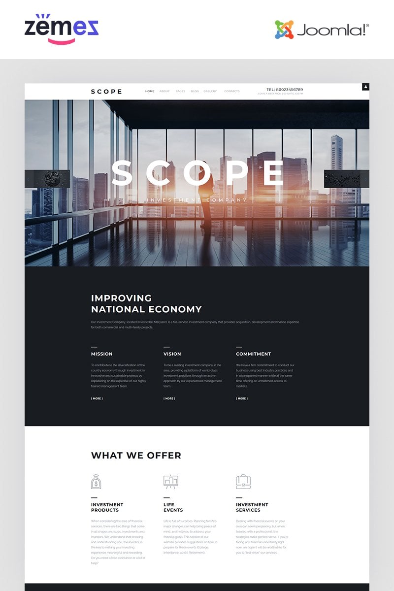 Plantilla Joomla "Scope" #57913
