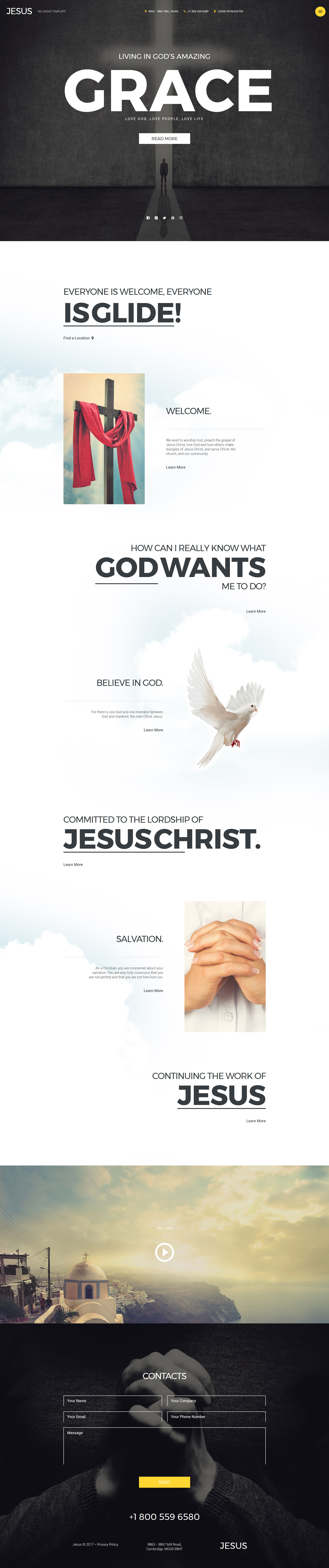 Responsive Joomla Vorlage für Christliche #57982 - Screenshot