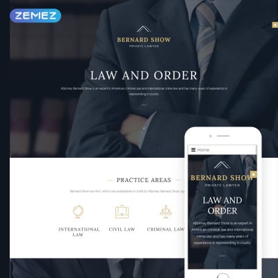 Responsywny szablon Joomla #57937 na temat: prawnik #57937